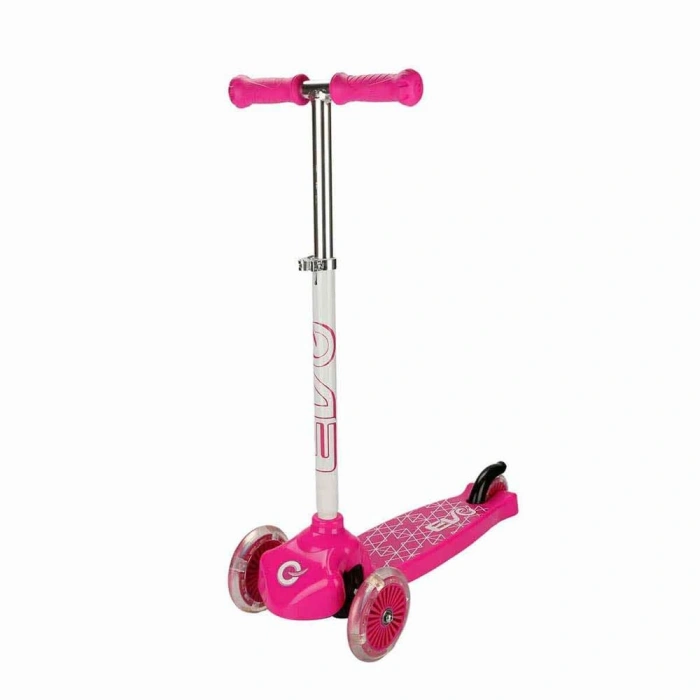 Timion Evo Işıklı 3 Tekerlekli Pembe Scooter