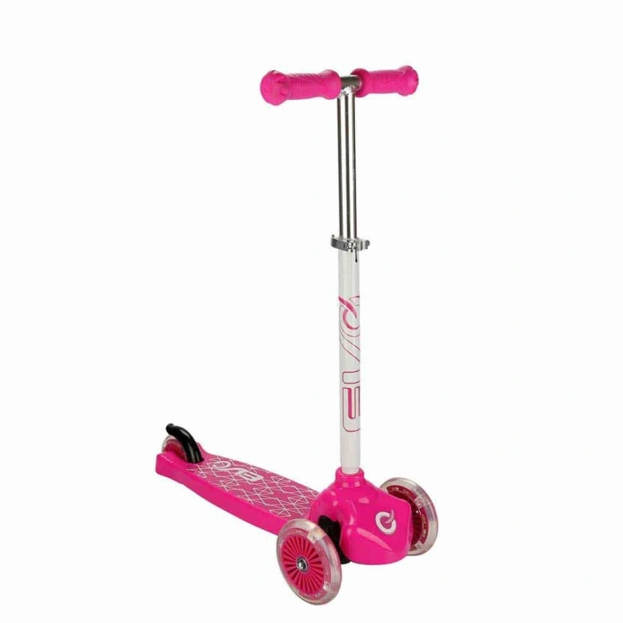 Timion Evo Işıklı 3 Tekerlekli Pembe Scooter