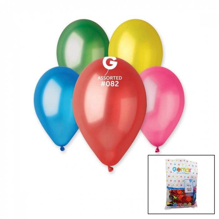 Timion GM-110-82 METALİK - KARIŞIK BALON 11'' - 28CM - 100 PARÇA (5148)