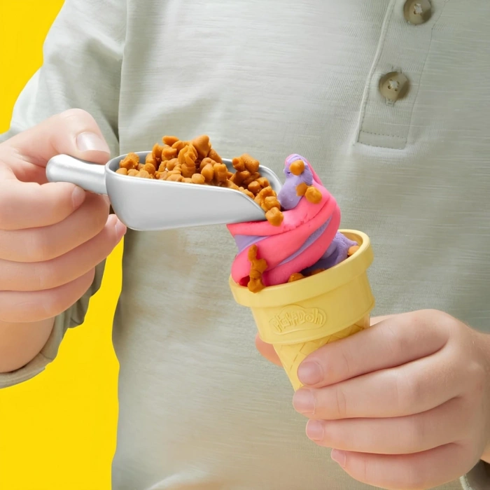 Timion Hasbro Play-Doh Gökkuşağı Girdaplı Dondurma Oyun Seti G0028