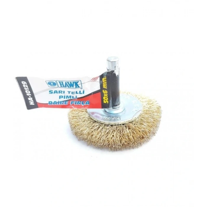 Timion Hawk Ha10129 Pimli Sarı Tel Daire Fırça 50X6 Mm
