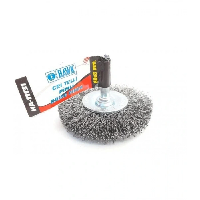 Timion Hawk Ha11131 Pimli Gri Tel Daire Fırça 60X8 Mm