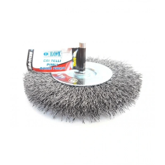 Timion Hawk Ha11135 Pimli Gri Tel Daire Fırça 100X10 Mm