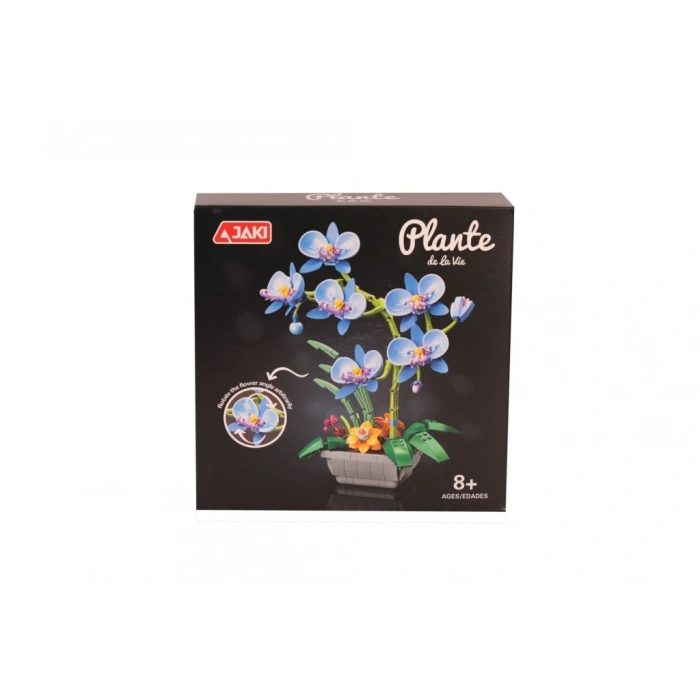 Timion JK29011 JAKİ MAVİ ORKİDE SAKSIDA 581 PARÇA BLOCK OYUNCAK