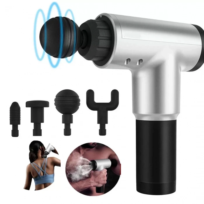 Timion Kablosuz Adaptörlü Masaj Tabancası – Şarjlı Masaj Tabancası KH-320 (5148)