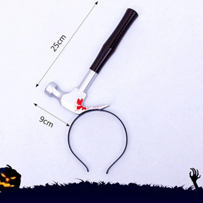 Timion Kafaya Saplanmış Kahverengi Saplı Çekiç Şaka Tacı (5148)