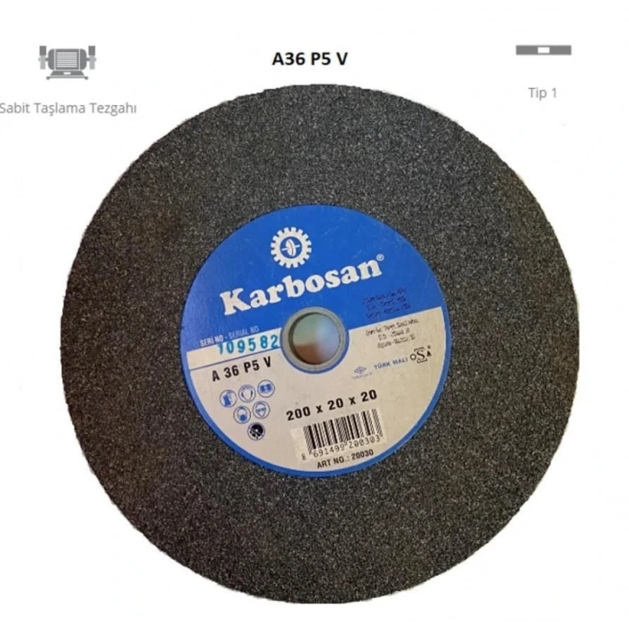 Timion Karbosan 200X20X20 36 Kum Nk Taşlama Taşı