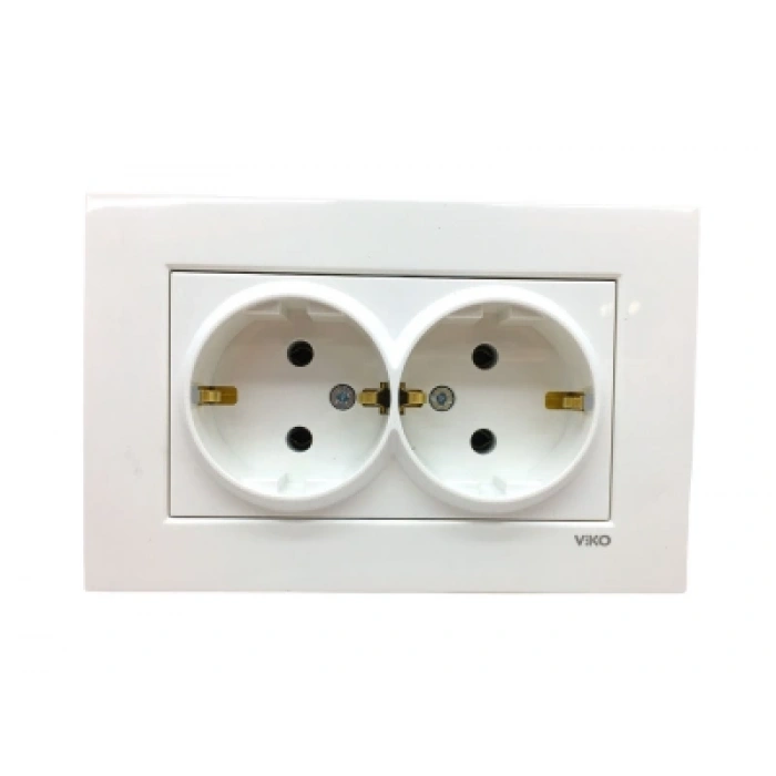 Timion KARRE 2Lİ TOPRAKLI PRİZ  (5148)