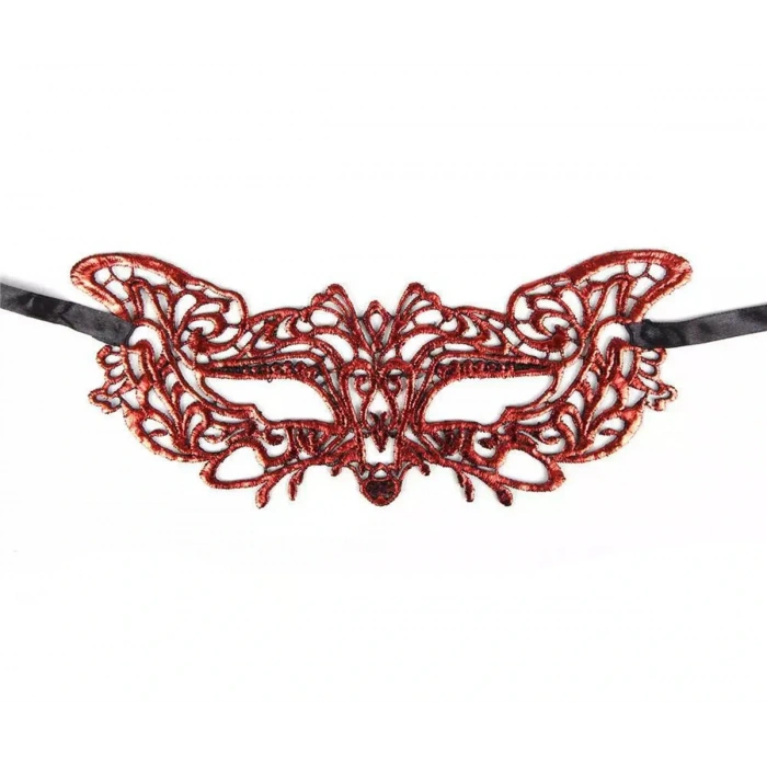 Timion Kırmızı Dantel Masquerade Maskesi 9 No (5148)