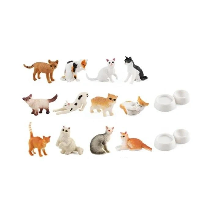 Timion KZ956-031F KEDİ ARKDŞ.FİGÜR SET KUTULU 6PCS 2M-TÜL