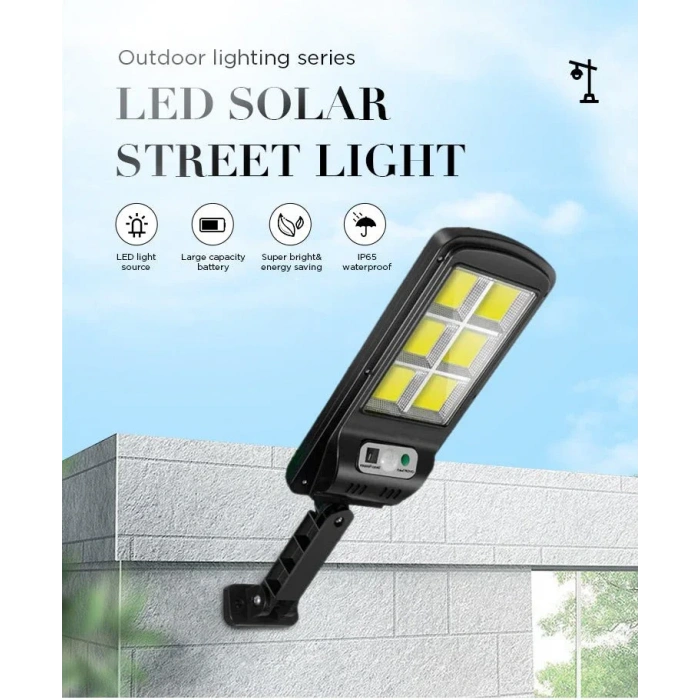 Timion LED Solar Güneş Enerjili Bahçe Sokak Aydınlatma Işığı (5148)