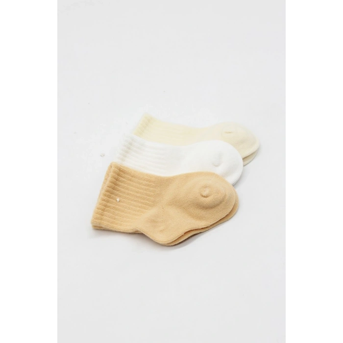 Timion Little Love Girl 3lü Penye Soket Çorap 10137 Somon