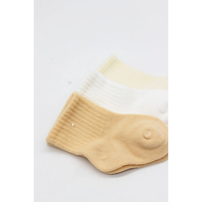 Timion Little Love Girl 3lü Penye Soket Çorap 10137 Somon