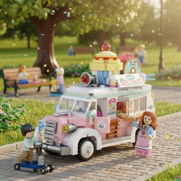 Timion LZ1738 LOZ  ÇÖREK ARABASI  BLOCK OYUNCAK 583 PARÇA