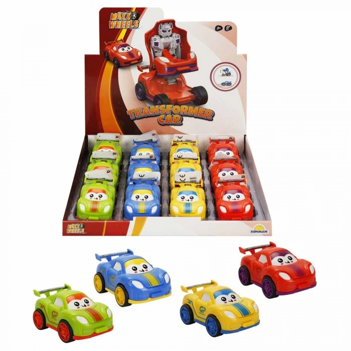 Timion Maxx Wheels Robota Dönüşen Sürtmeli Araba