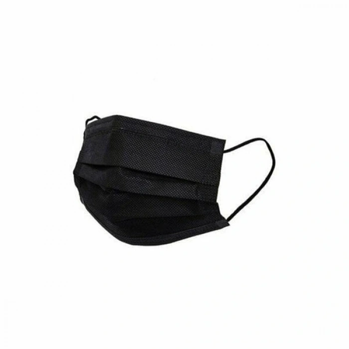 Timion MEDİKAL 50PCS SİYAH CERRAHİ YÜZ MASKESİ (5148)