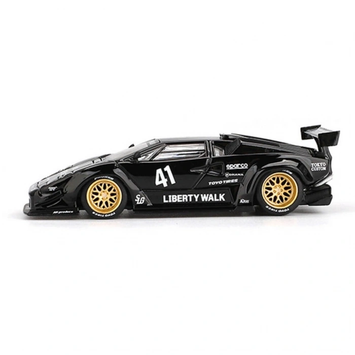 Timion Mini GT 1/64 Lamborghini Countach LB-WORKS Black Blister Paket