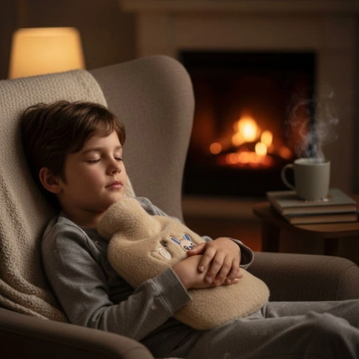 Timion Mutlu Robot Hayvan Figürlü Peluş Sıcak Su Torbası 1 Lt – Yumuşak Kılıf, Uzun Süre Sıcak Tutan Termal Su Torbası (5148)