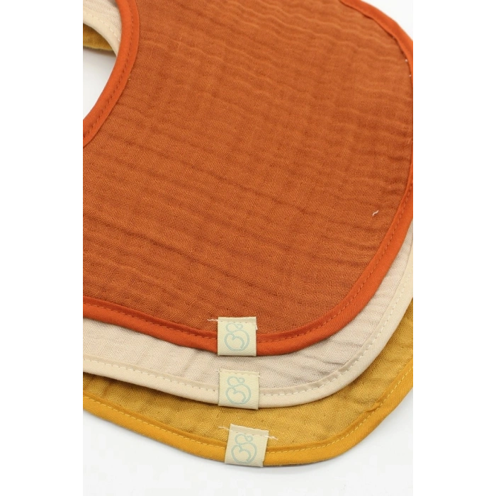 Timion NessiWorld Müslin Önlük 3Lü 60101 Kiremit Bej Hardal