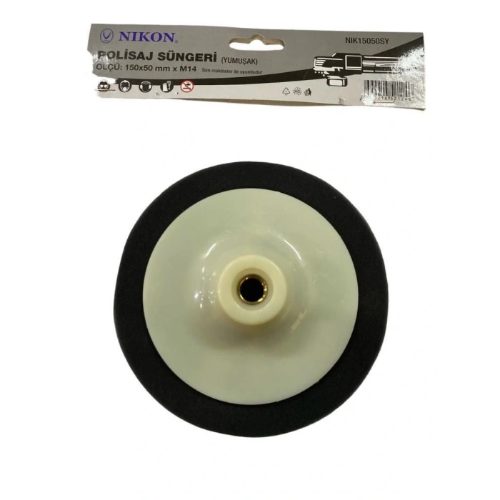 Timion Nikon 15050Sy Polisaj Süngeri 150 Mm Siyah Yumuşak