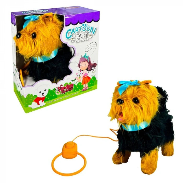 Timion PFT-B267 PELUŞ TASMALI YÜRÜYEN KÖPEK MAVİ -VRD