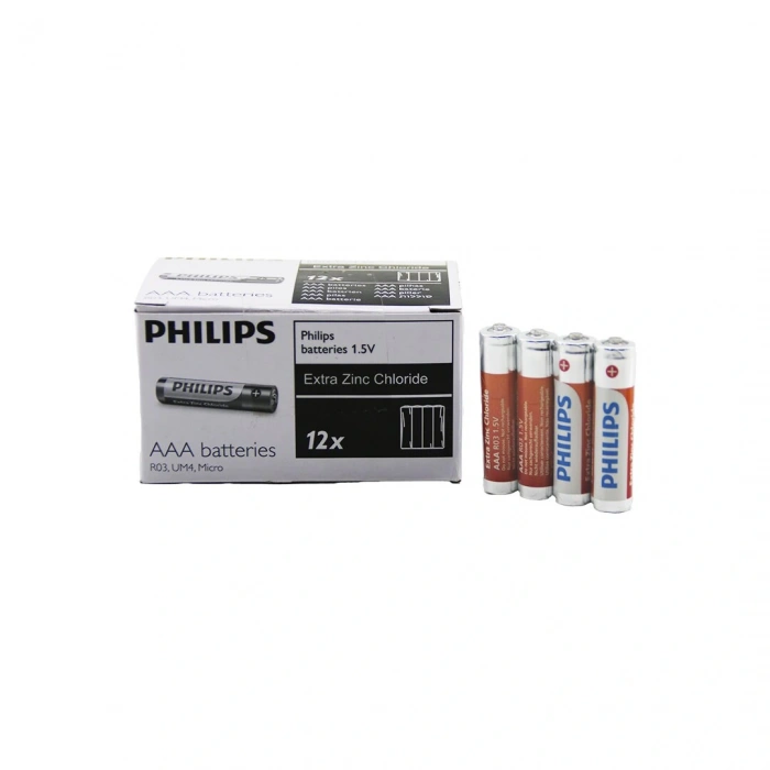 Timion PHILIPS  İNCE - AAA - 1.5V  PİL  48PCS (5148)