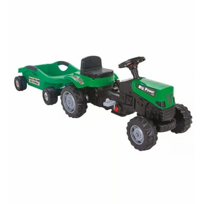Timion POWER PEDALLI BİG TROLLEY TRAKTÖR YEŞİL-PLS