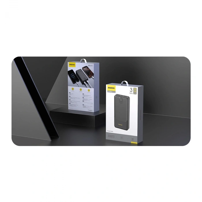 Timion Powerbank Dudao K10Pro 2.4A 20000mAh 2 x USB-A - Siyah (5148)