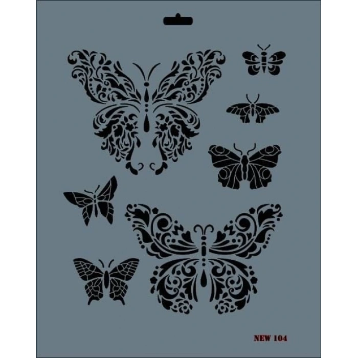 Timion Rich New Seri N104 Stencil 35X25 Cm