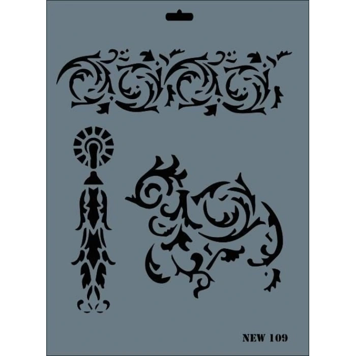 Timion Rich New Seri N109 Stencil 35X25 Cm
