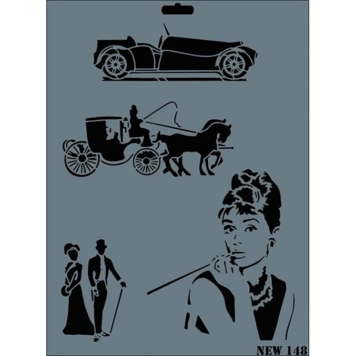 Timion Rich New Seri N148 Stencil 35X25 Cm