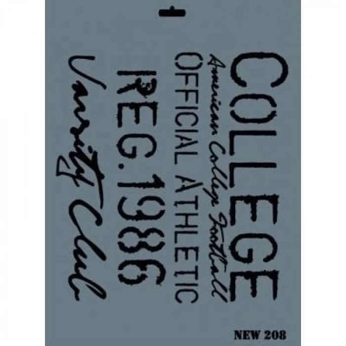 Timion Rich New Seri N208 Stencil 35X25 Cm