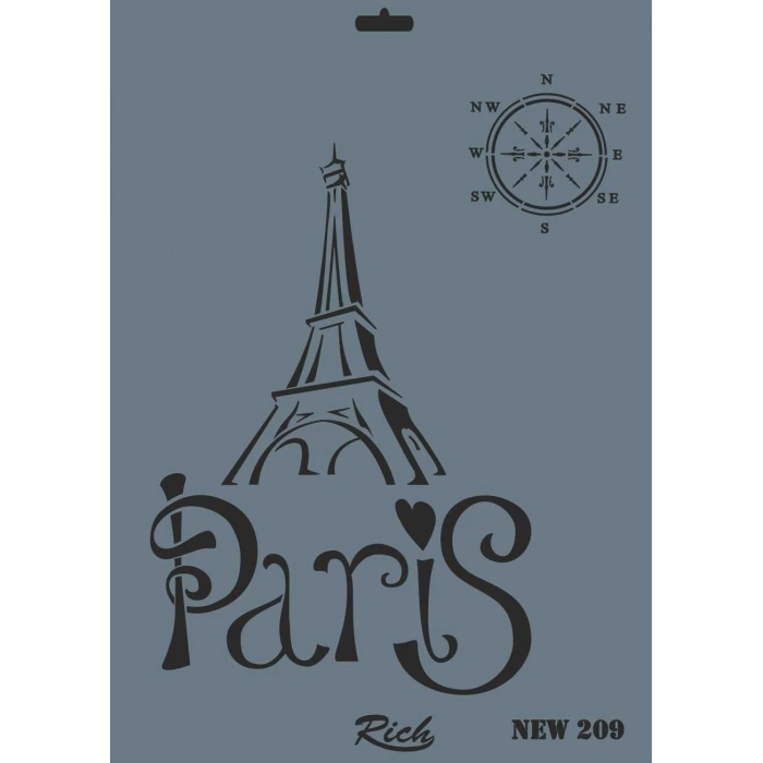 Timion Rich New Seri N209 Stencil 35X25 Cm