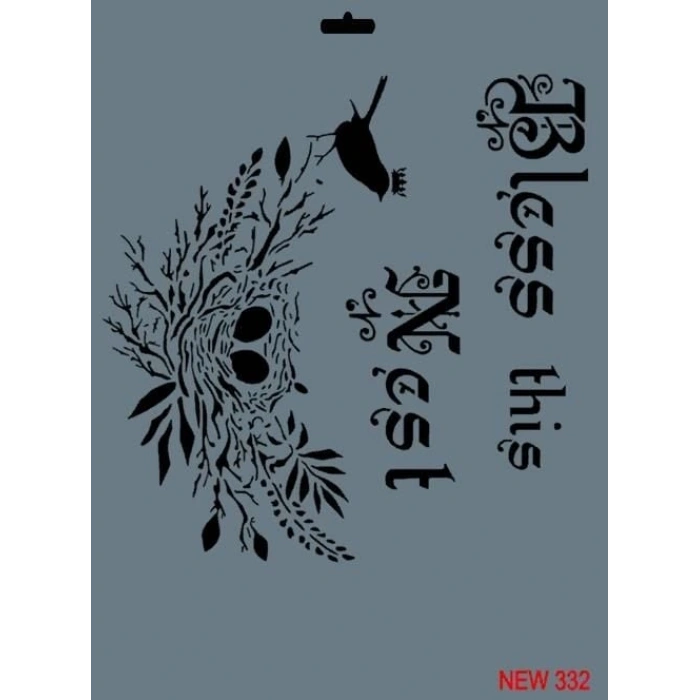 Timion Rich New Seri N332 Stencil 35X25 Cm