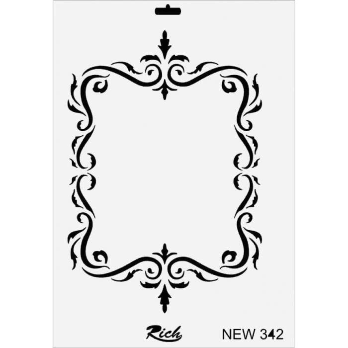 Timion Rich New Seri N342 Stencil 35X25 Cm