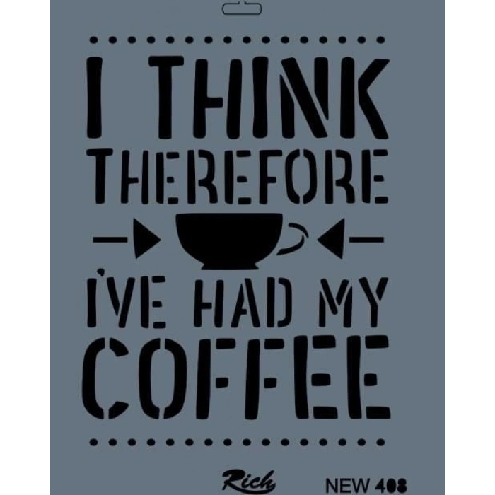 Timion Rich New Seri N408 Stencil 35X25 Cm