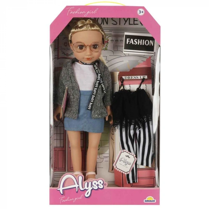 Timion S00004286 ALYSS GÜNLÜK KIYAFET MODA BEBEKLERİ -SUN