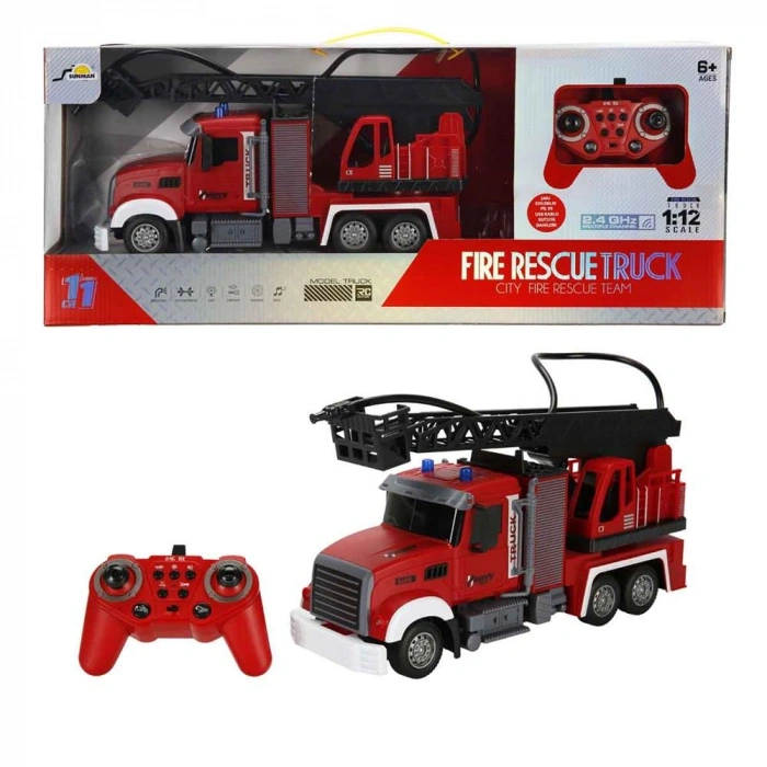 Timion S00005092 U/K İTFAİYE KAMYON 1:12 SES/IŞIK 2.4G