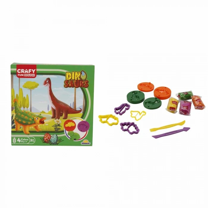 Timion S01004734 OYUN HAMUR SET KÇK DİNO 14 PRÇ -SUN