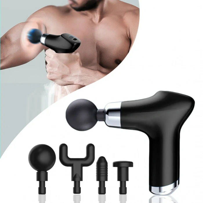 Timion Şarj Edilebilir Küçük Yüz Tabancası Derin Doku Masaj Aleti - 6 Hız Ayarı (5148)