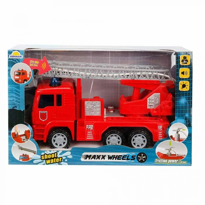 Timion Sesli ve Işıklı Su Fışkırtan İtfaiye Aracı 24 cm