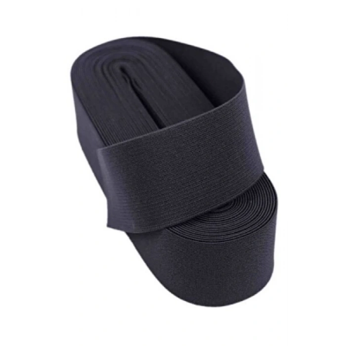 Timion SİYAH  - 3CM PAÇA LASTİK GENİŞ 10MT. (5148)