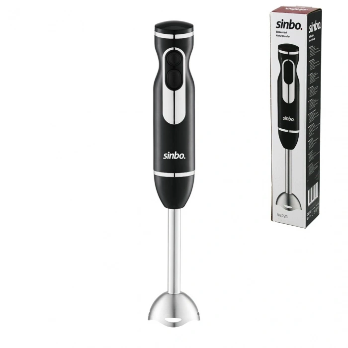 Timion Siyah - Gümüş Çubuk El Blender Çelik Uçlu Dc Motor - 400w Shb-7513 (5148)