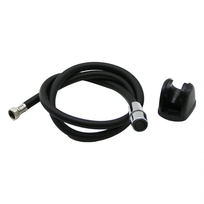 Timion SİYAH PLASTİK PERLATÖRLÜ TAHARATMATİK HORTUM  120CM (5148)