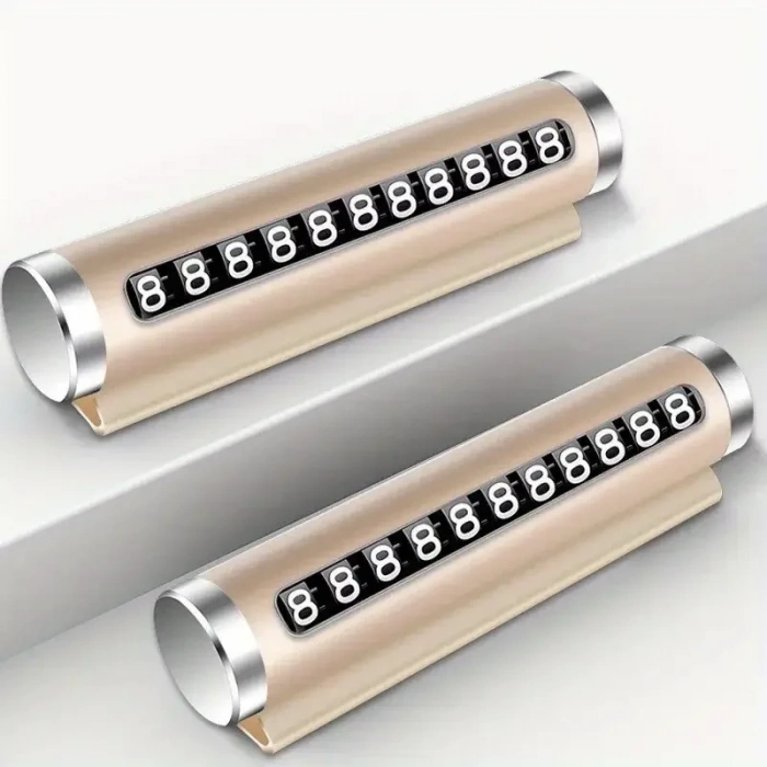 Timion Telefon Numarası Plaka Silindiri Ayarı Renkli Metal Alüminyum Araba Geçici Park Kartı Evrensel Moda Oto Aksesuarları (5148)