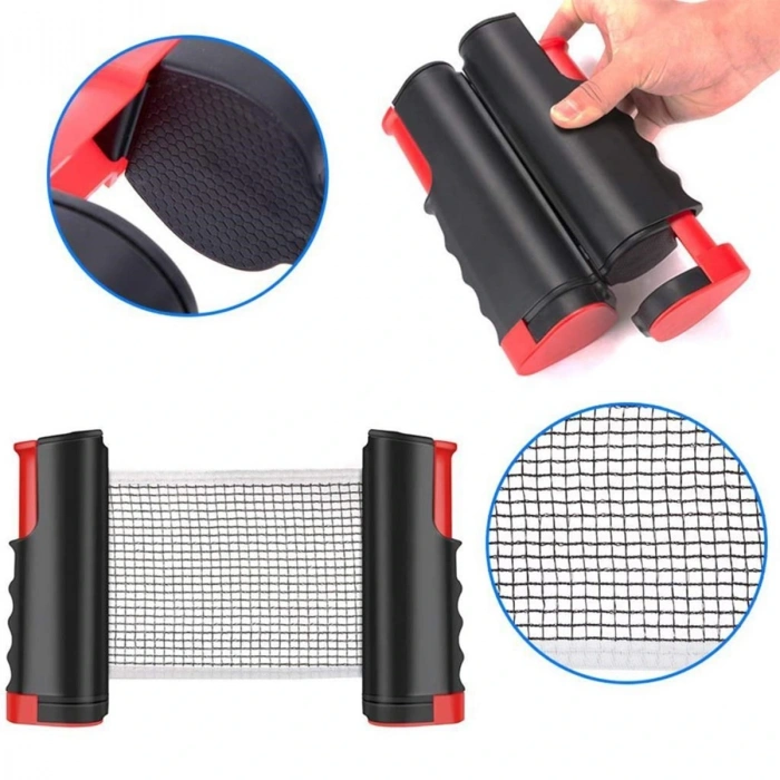 Timion Teleskopik Taşınabilir Kaymaz Ping Pong Masa Tenisi Filesi Aparatı (5148)