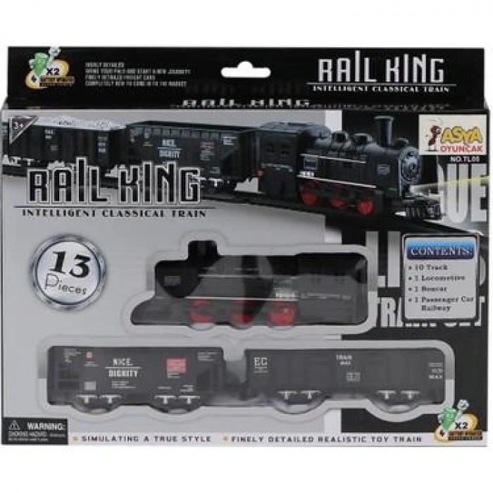 Timion TL05 13 PARÇA IŞIKLI KLASİK TREN- ŞİM