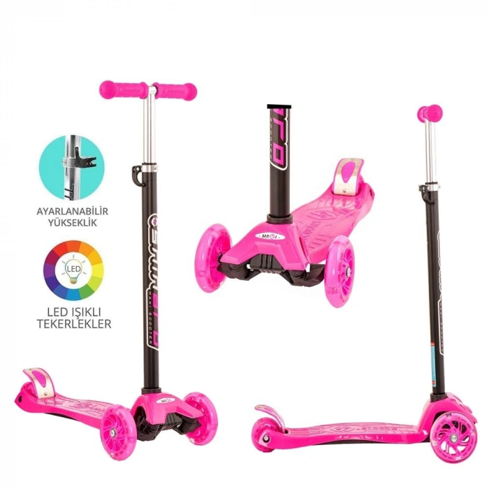 Timion Torutoys Maxi Twist Işıklı Scooter Pembe