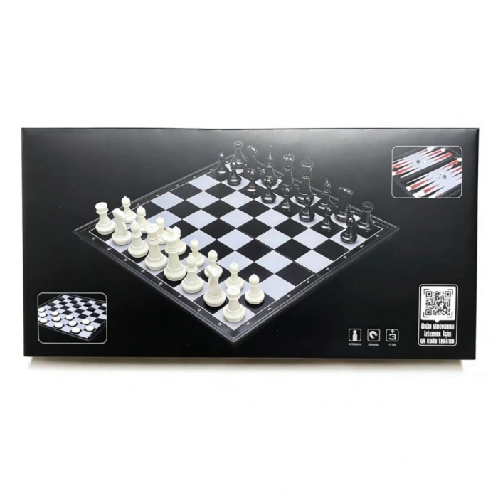 Timion VRD10661 KATLANABİLİR SATRANÇ TAVLA VE DAMA SETİ
