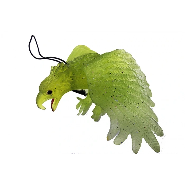 Timion Yeşil Renk Yumuşak Plastik Şaka Kartal Yarasa Anahtarlık Şaka Malzemesi (5148)